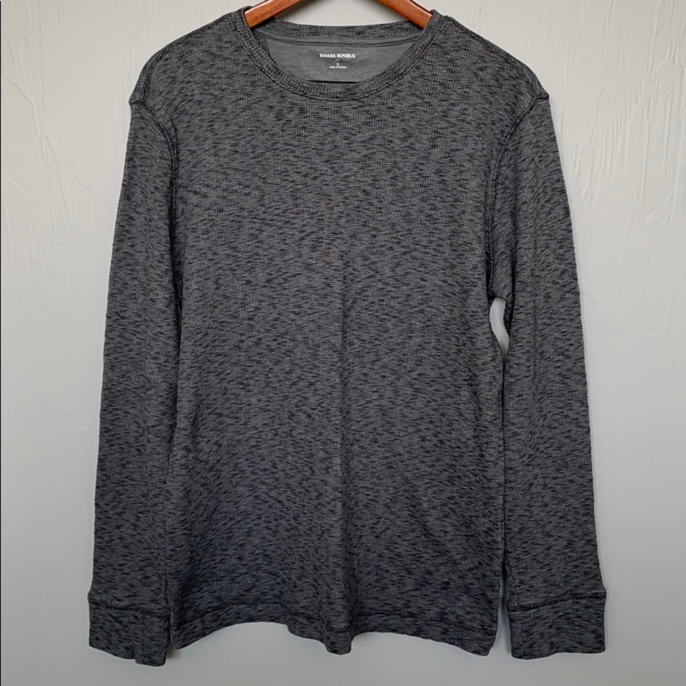 Banana Republic Waffle Crewneck Shirt